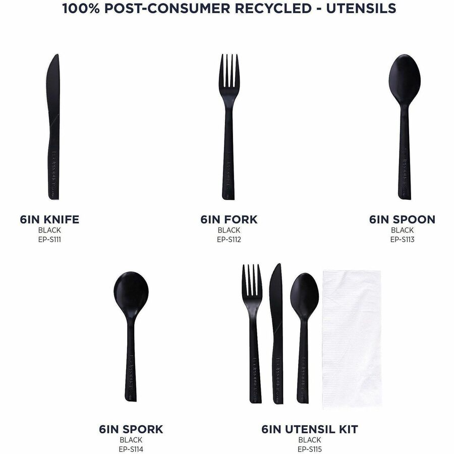 Eco-Products 6" Recycled Polystyrene Forks - Alternate-Image3