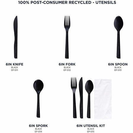 Eco-Products 6" Recycled Polystyrene Forks - Alternate-Image3