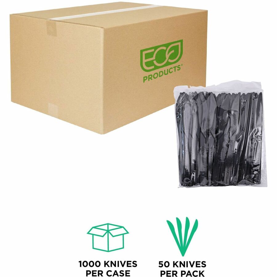 Eco-Products 6" Recycled Polystyrene Knives - Alternate-Image2