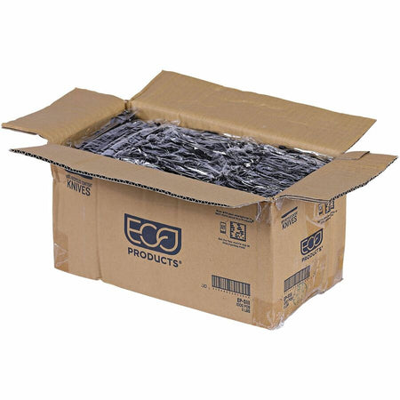 Eco-Products 6" Recycled Polystyrene Knives - Top