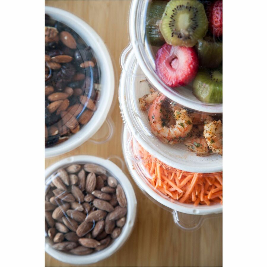 Eco-Products Vanguard 12 oz Sugarcane Bowls - Breakroom - Disposable - Microwave Safe - White - Fiber Body