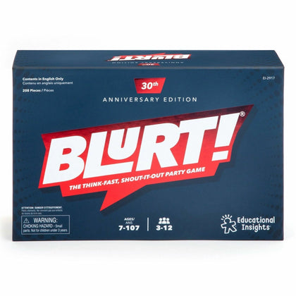 Educational Insights Blurt Word Race Game: Fast-Paced Strategy Fun - Games & Puzzles