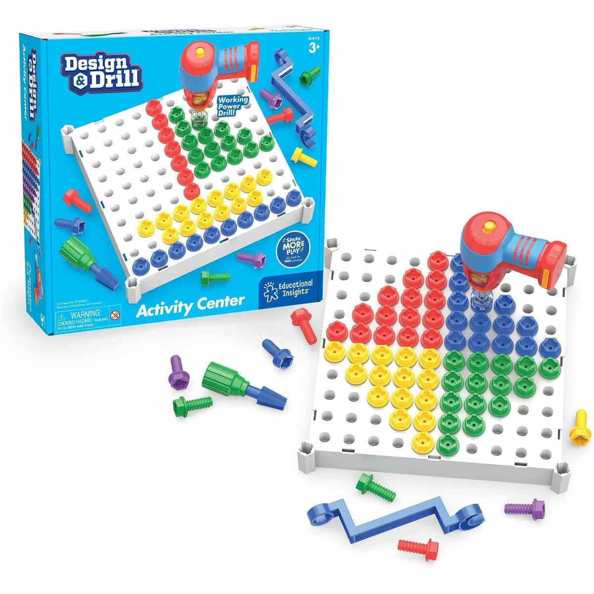 Educational Insights Design & Drill: Construction Set for Learning Ages 3-6 - Toys Blocks