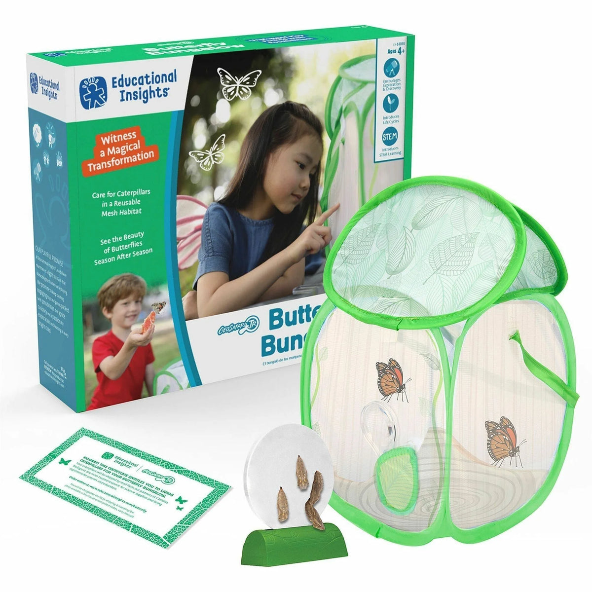 Educational Insights GeoSafari Jr. Butterfly Bungalow: STEM Learning Toy - Arts & Crafts Kits/Accessories