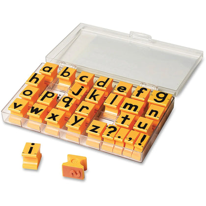 Educational Insights Lowercase Alphabet Stamps - Custom Message Stamp - Address & Office
