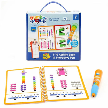 Educational Insights Numberblocks Activity Book: Interactive 60-Page Printed Book - Learning Books & Activities