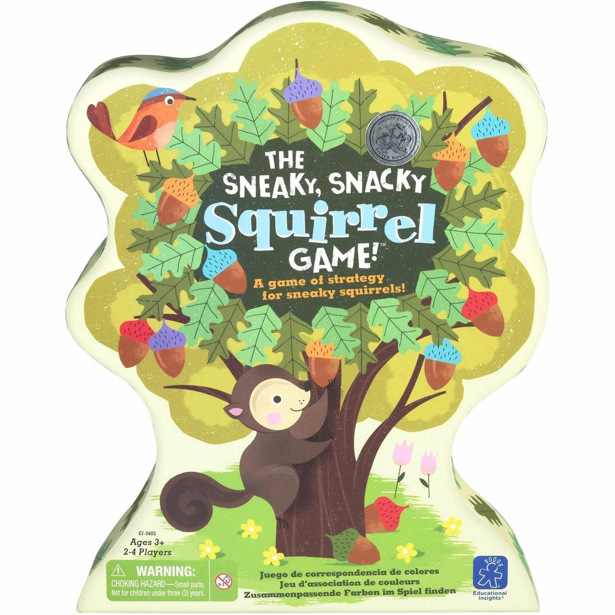 Educational Insights Sneaky Snacky Squirrel Game: Animal-themed Fun for 3-5 Year Olds - Flash Cards