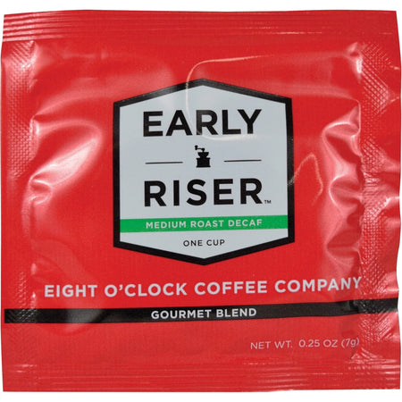 Eight O’Clock Early Riser Decaf Coffee - Medium - Arabica - Decaffeinated - 200 / Carton