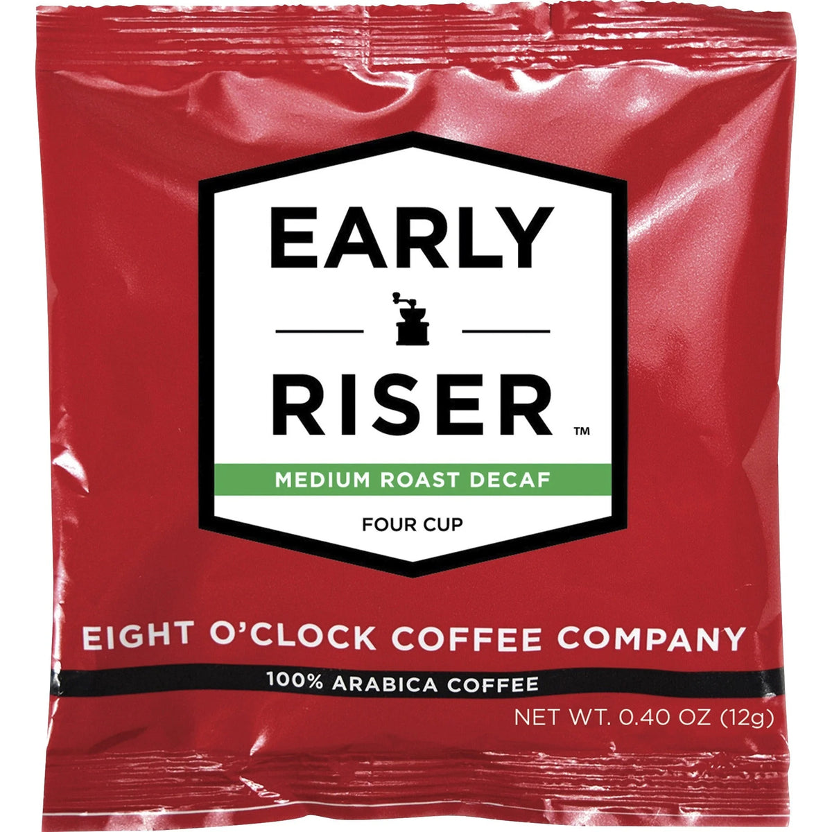 Eight O’Clock Pouch Early Riser Decaf Coffee - Arabica - Decaffeinated - 100 / Carton