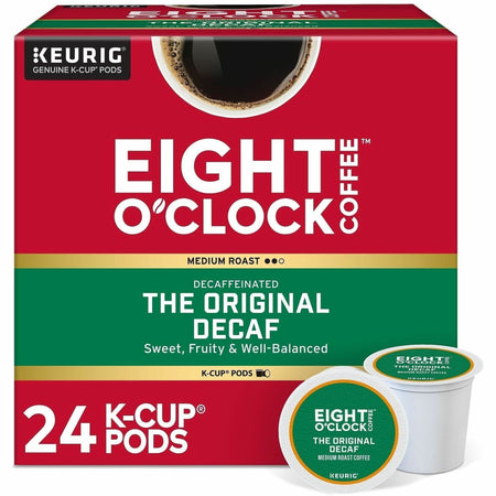 Eight O’Clock K-Cup The Original Decaf Coffee - Compatible with Keurig Brewer - Medium - Decaffeinated