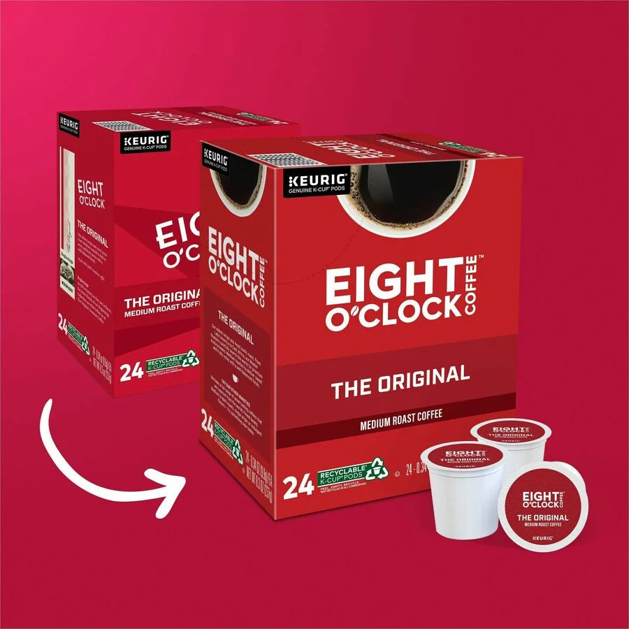 Eight O’Clock Original Coffee K-Cups - Medium Roast - 24 Count