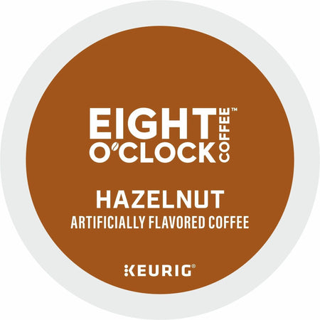 Eight O’Clock K-Cup Hazelnut Coffee 24 / Box Light/Medium for Keurig Brewer Arabica (GMT0633)