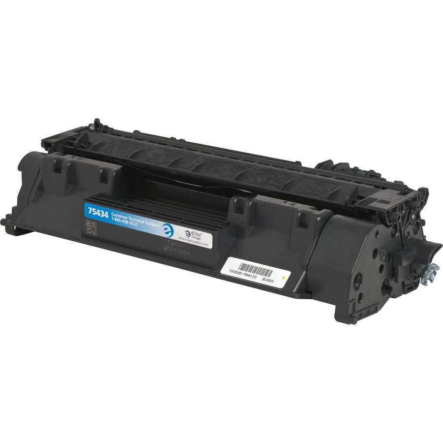 Elite Image Remanufactured Laser Toner Cartridge 05A (CE505A) - Black - 1 Each - Left