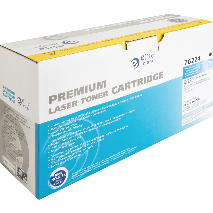 Elite Image Remanufactured Laser Toner Cartridge 26A (CF226A) - Black - 1 Each - Right