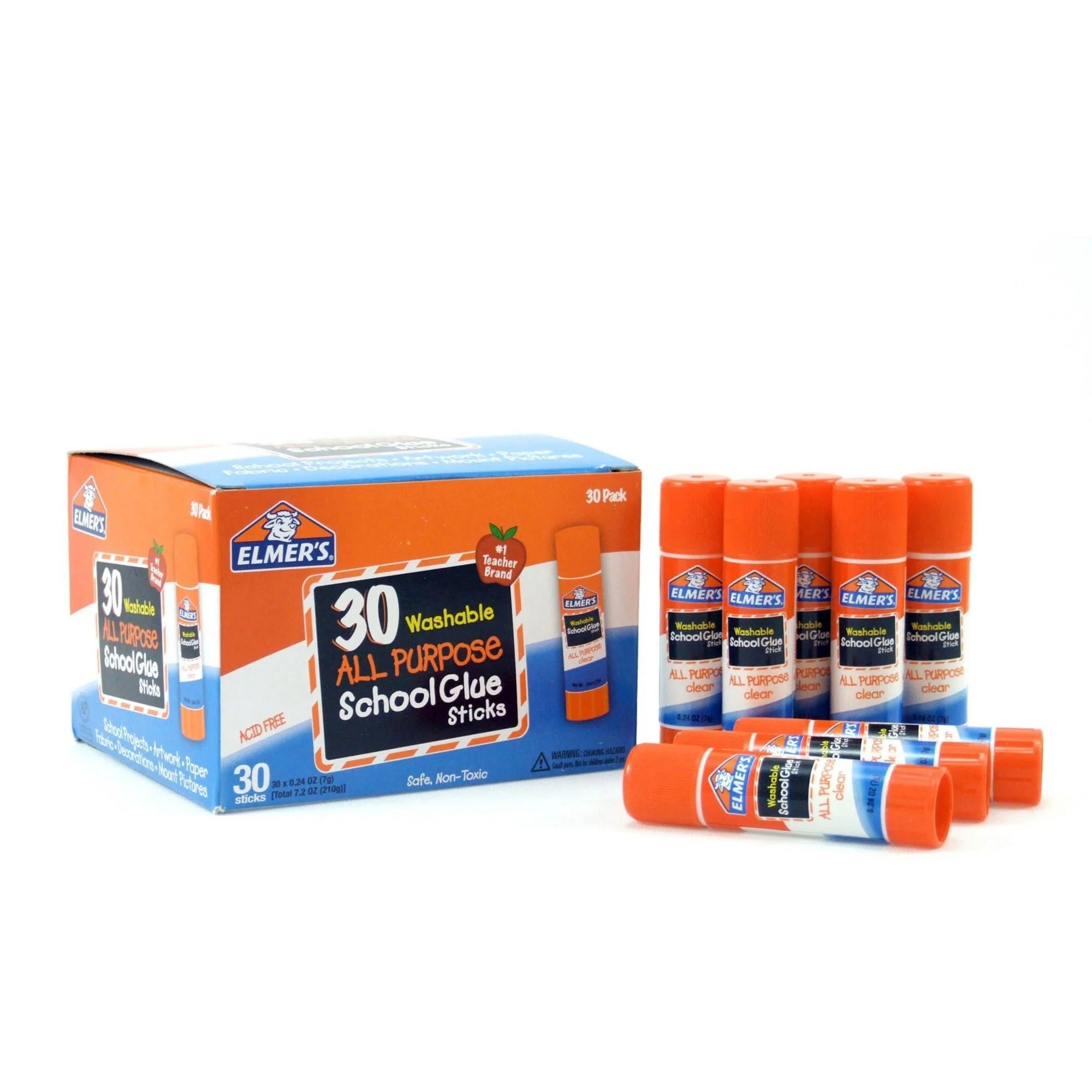 Elmer’s All-Purpose Glue Stick Class Pack - 30 Count 0.24 oz Clear