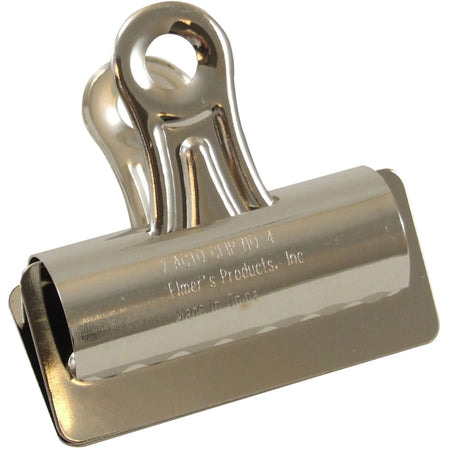 Elmer’s Grip Bulldog Clips: No. 4 3’’ Width 1’’ Size Capacity - Strong Durable Clips - Binder