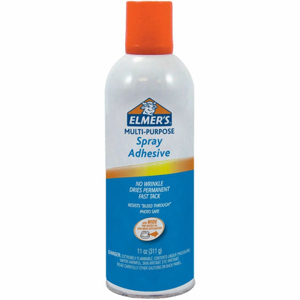Elmer’s Multi-Purpose Spray Adhesive: Clear 11 oz - 1 Each - Adhesives