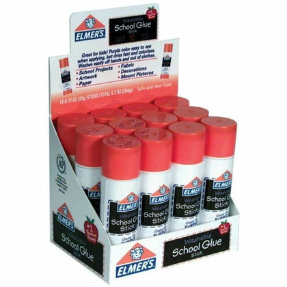 Elmer’s Purple Glue Sticks - Non-Toxic Washable Adhesive