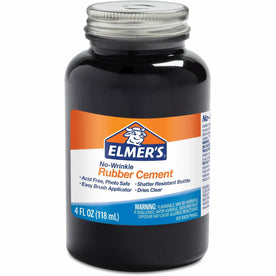 Elmer’s ROSS 4 oz Bottle Rubber Cement with Brush - Brown - 1 Each
