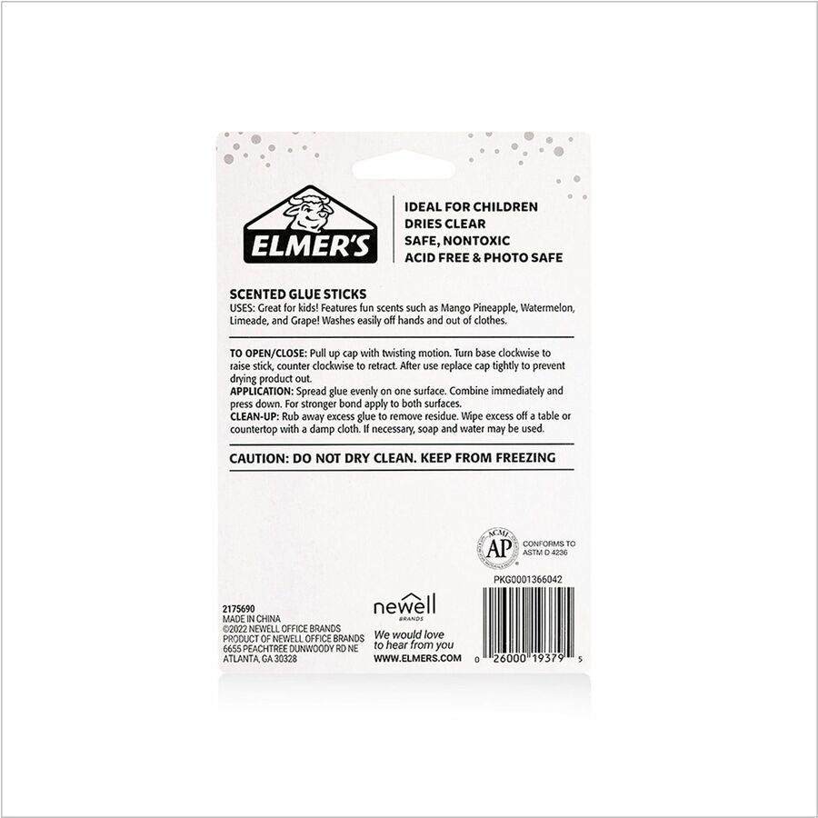 Elmer’s Scented Glue Sticks - 0.21 oz - Tropical Mix - 4 / Pack