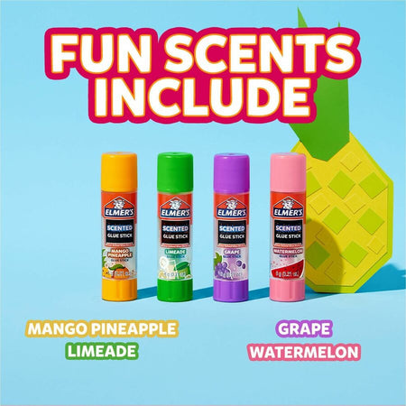 Elmer’s Scented Glue Sticks - 0.21 oz - Tropical Mix - 4 / Pack