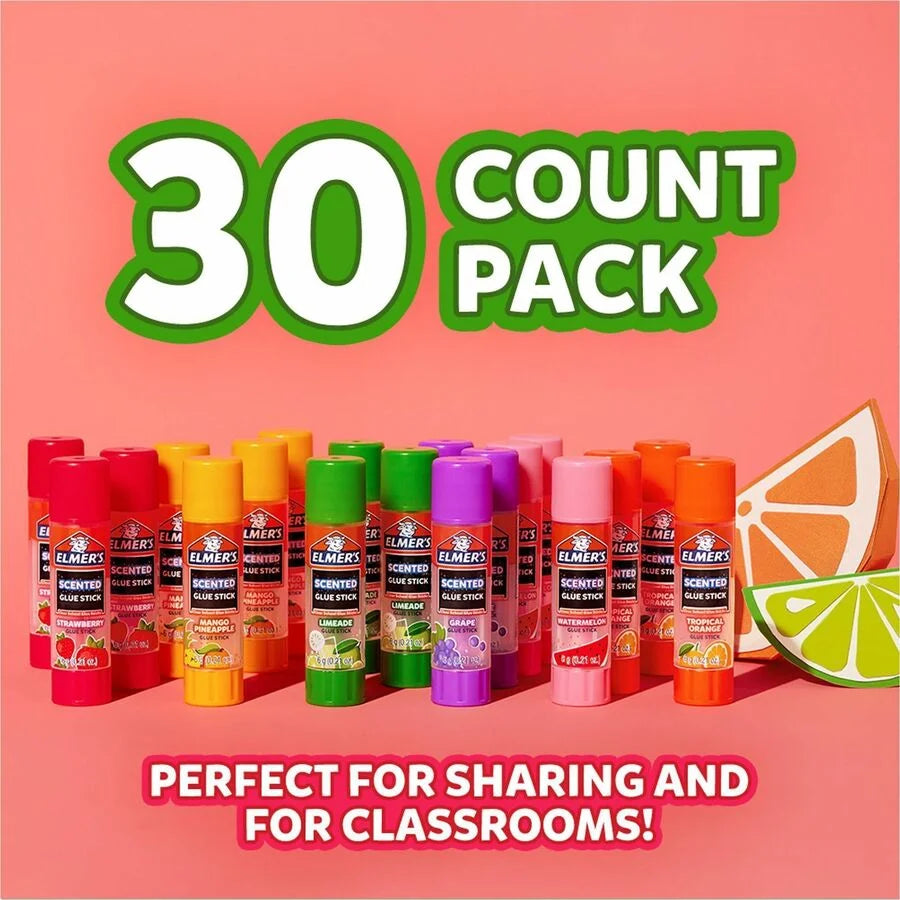 Elmer’s Scented Glue Sticks: Tropical Mix - 30-Pack - Sticks