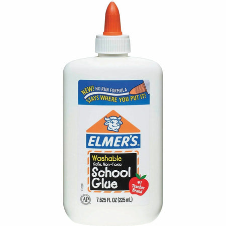 Elmer’s Washable School Glue - 7.62 oz - White - 1 Each - All-Purpose