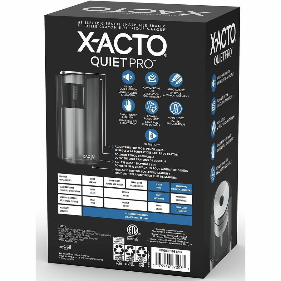 Elmer's X-ACTO QuietPro Electric Sharpener - Rear