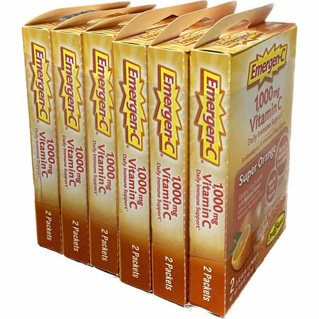 Emergen-C Orange Vitamin C Drink Powder - 2 Packs 6 Boxes - Medications