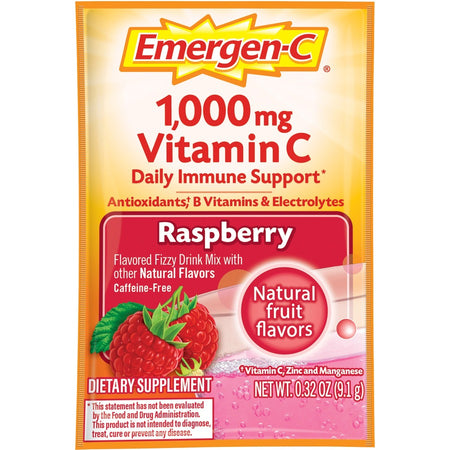 Emergen-C Raspberry Vitamin C Drink Mix - Front