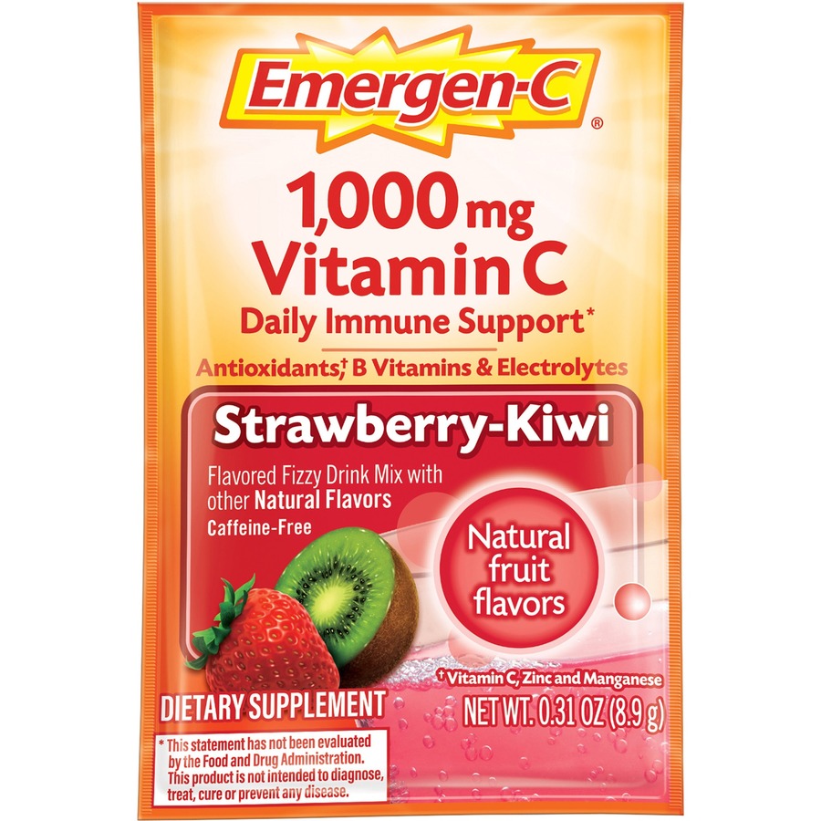 Emergen-C Strawberry-Kiwi Vitamin C Drink Mix - Left