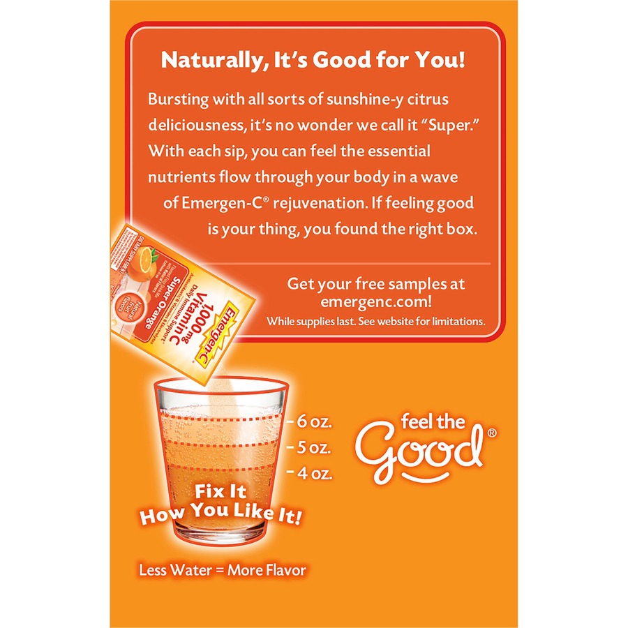 Emergen-C Super Orange Vitamin C Drink Mix - Left