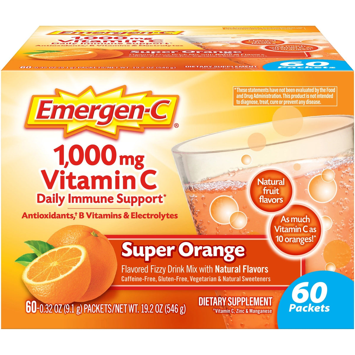 Emergen-C Super Orange Vitamin C Drink Mix - 2000