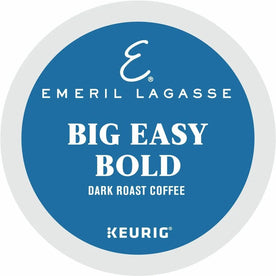 Emeril’s K-Cup Pod Big Easy Bold Coffee - Compatible with Keurig Brewer - Regular - Dark - Roasted - Kosher