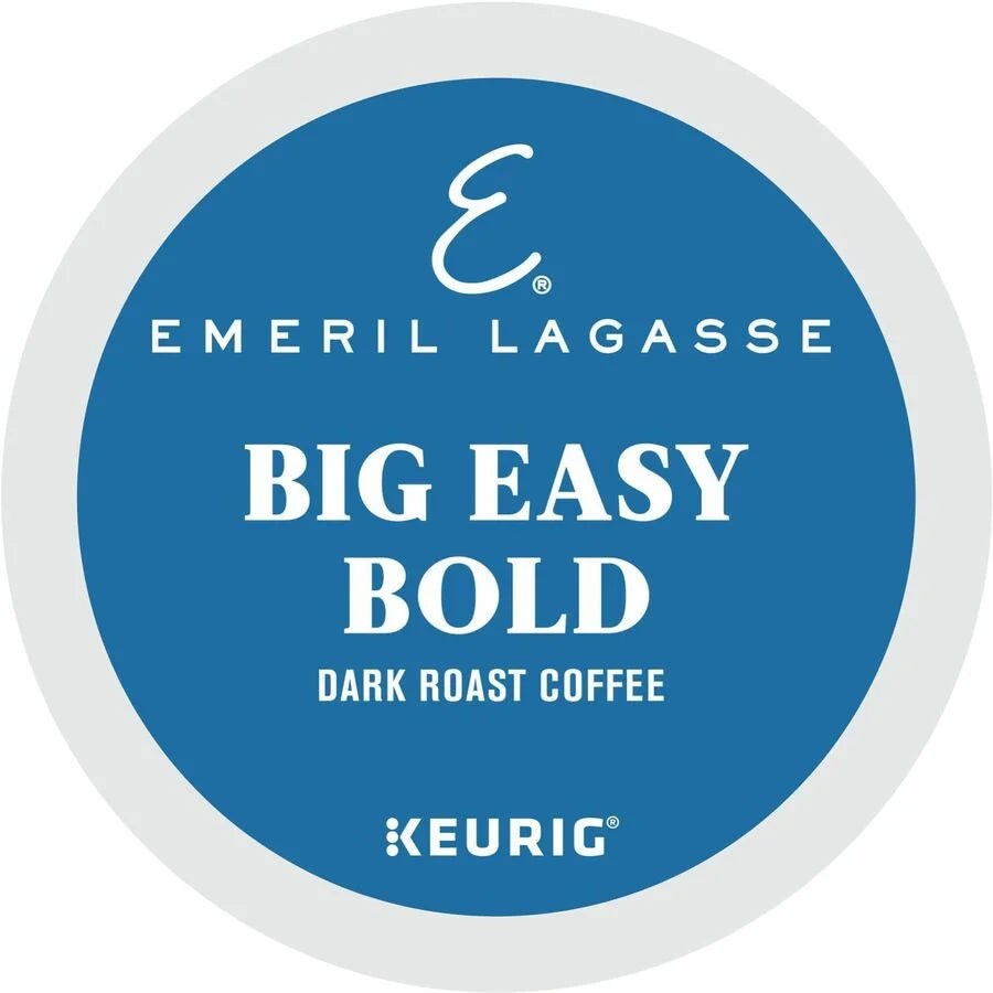 Emeril’s K-Cup Pod Big Easy Bold Coffee - Compatible with Keurig Brewer - Regular - Dark - Roasted - Kosher