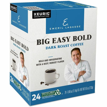 Emeril’s K-Cup Pod Big Easy Bold Coffee - Compatible with Keurig Brewer - Regular - Dark - Roasted - Kosher