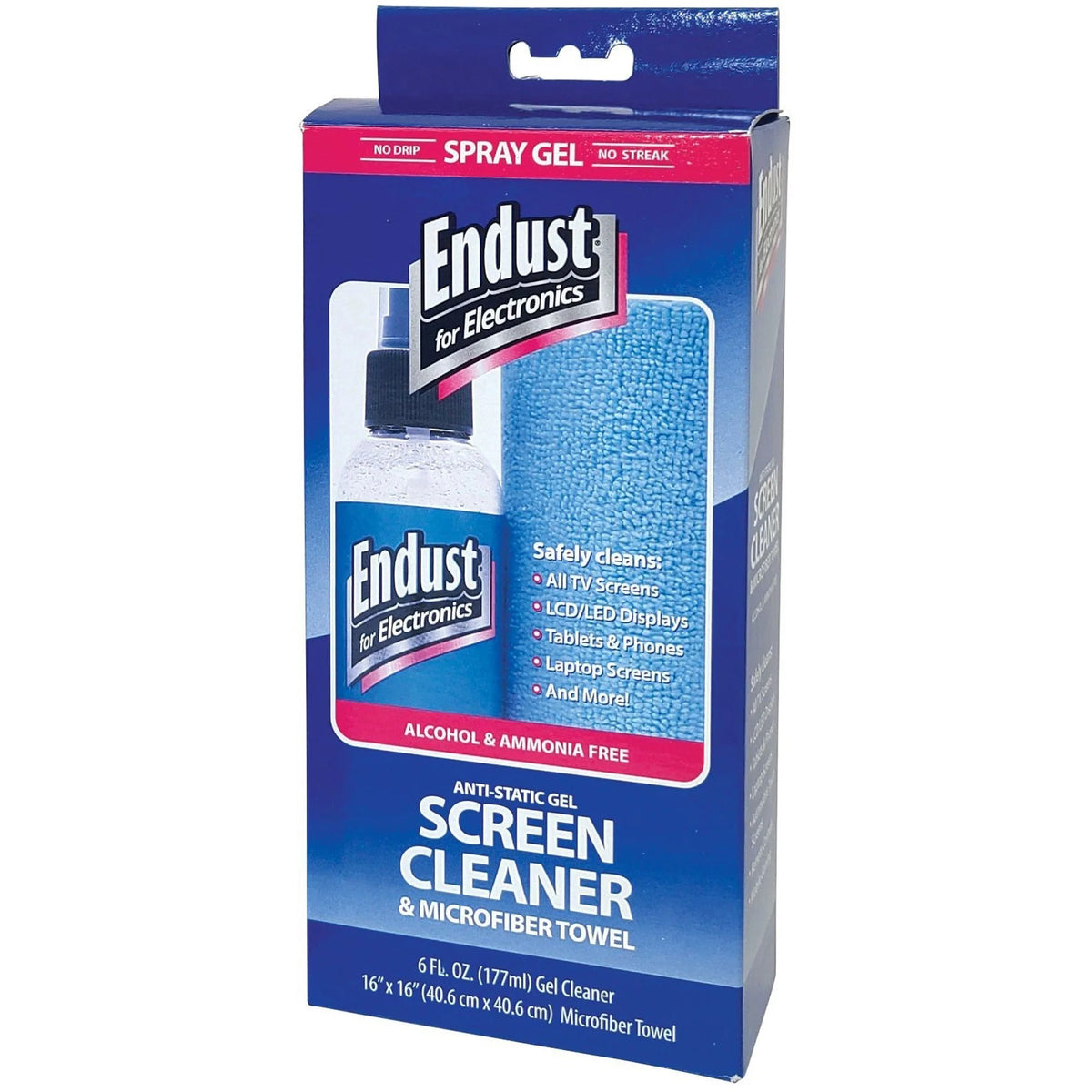 Endust 12275 LCD & Plasma Cleaning Combo - Streak-Free Display Screen Kit - Electronics Supplies