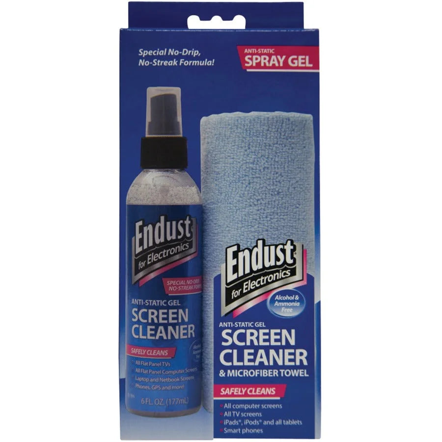 Endust 12275 LCD & Plasma Cleaning Combo - Streak-Free Display Screen Kit - Electronics Supplies