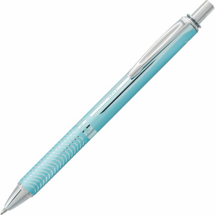EnerGel Alloy Gel Pen: 0.7mm Refillable Retractable - Aqua Marine Aluminum Barrel - Pens