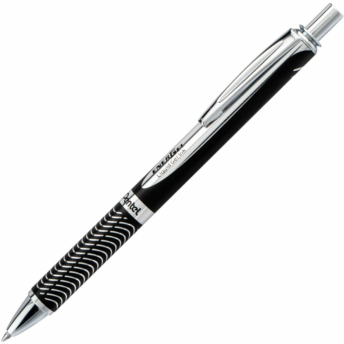 EnerGel Alloy Gel Pen: 0.7mm Refillable Retractable Black Ink - Pens