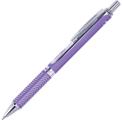 EnerGel Alloy Gel Pen: 0.7mm Refillable Retractable - Violet Metal Barrel - Pens