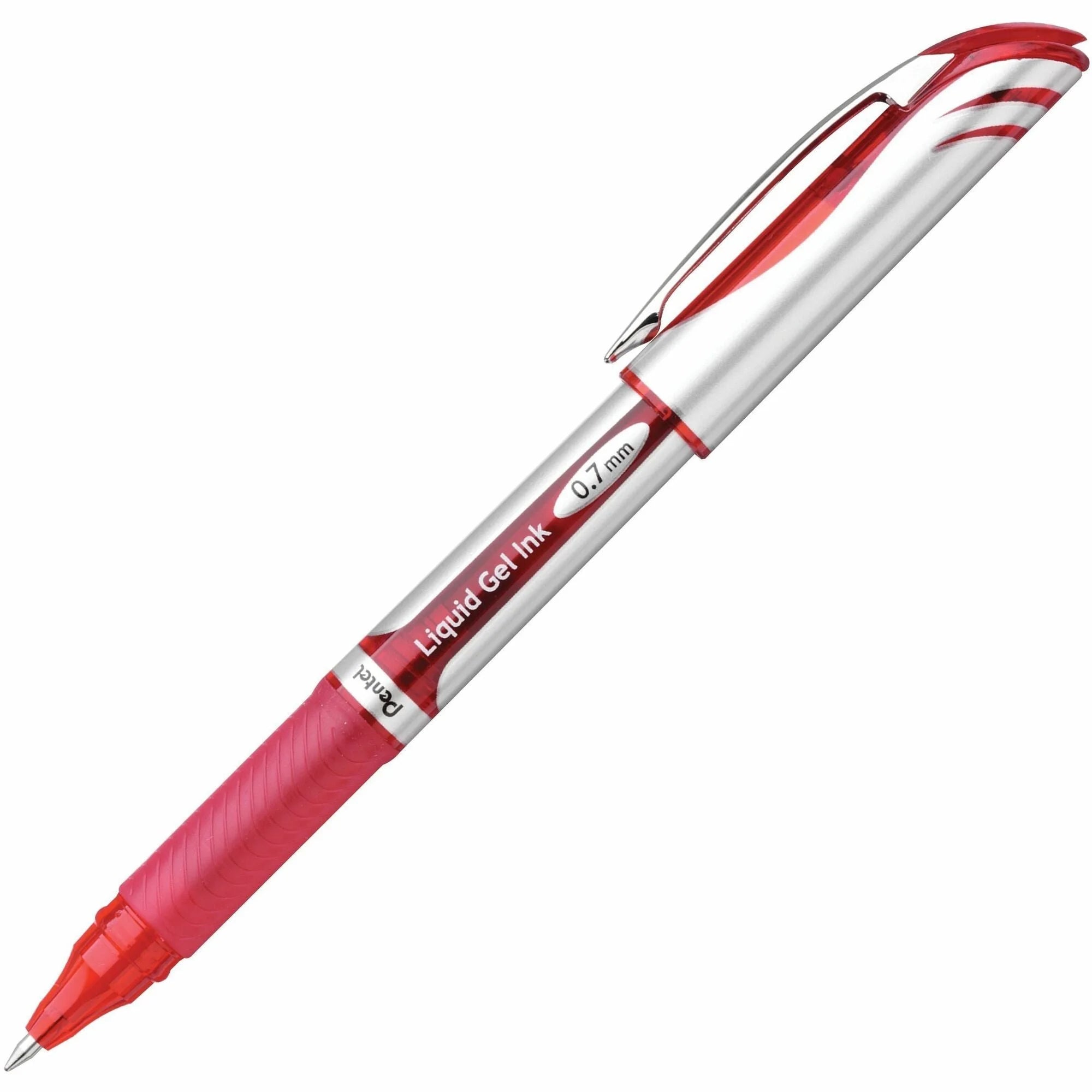 EnerGel Deluxe Liquid Gel Pen: 0.7mm Medium Point Red Ink - Pens