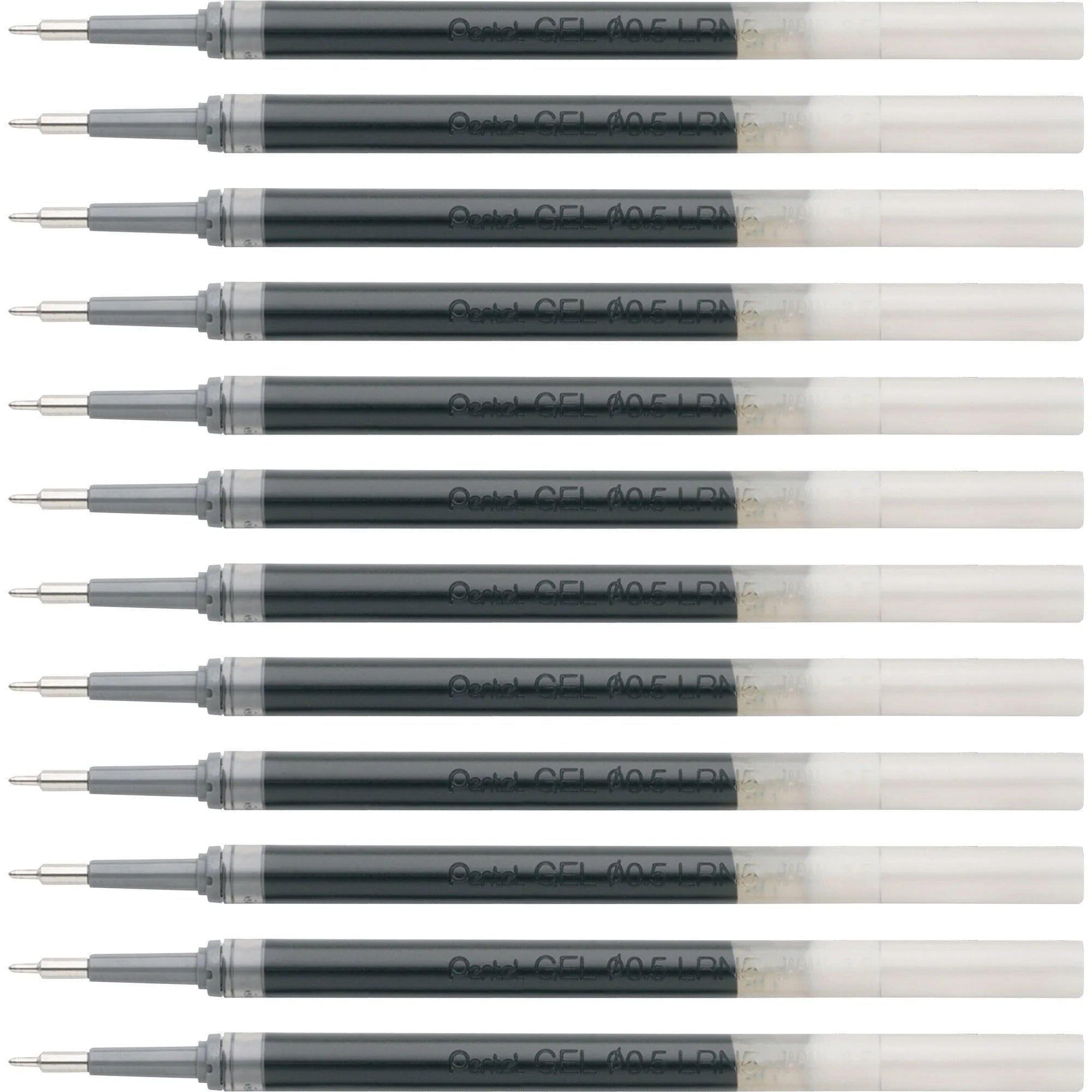 EnerGel Liquid Gel Pen Refill - 0.50mm Fine Point Black Ink - 12/Box - Refills