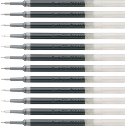 EnerGel Liquid Gel Pen Refill - 0.50mm Fine Point Black Ink - 12/Box - Refills