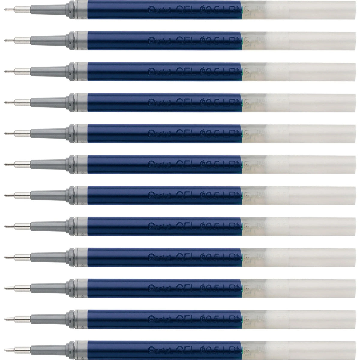 EnerGel Liquid Gel Pen Refill - 0.50mm Fine Point Blue Ink - 12/Box - Refills