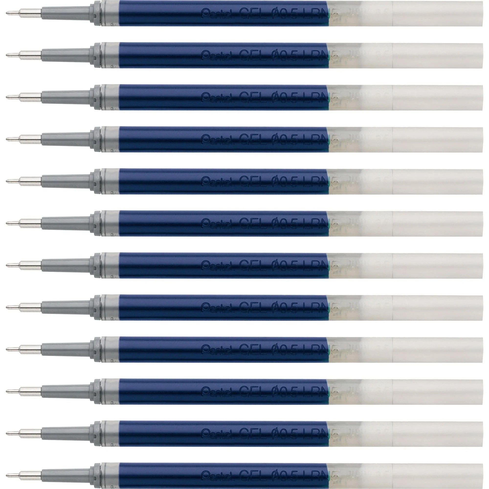 EnerGel Liquid Gel Pen Refill - 0.50mm Fine Point Blue Ink - 12/Box - Refills
