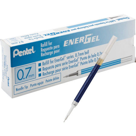 EnerGel Liquid Pen Refills - 0.7mm Blue Ink - Smudge Proof & Quick-drying - 12/Box