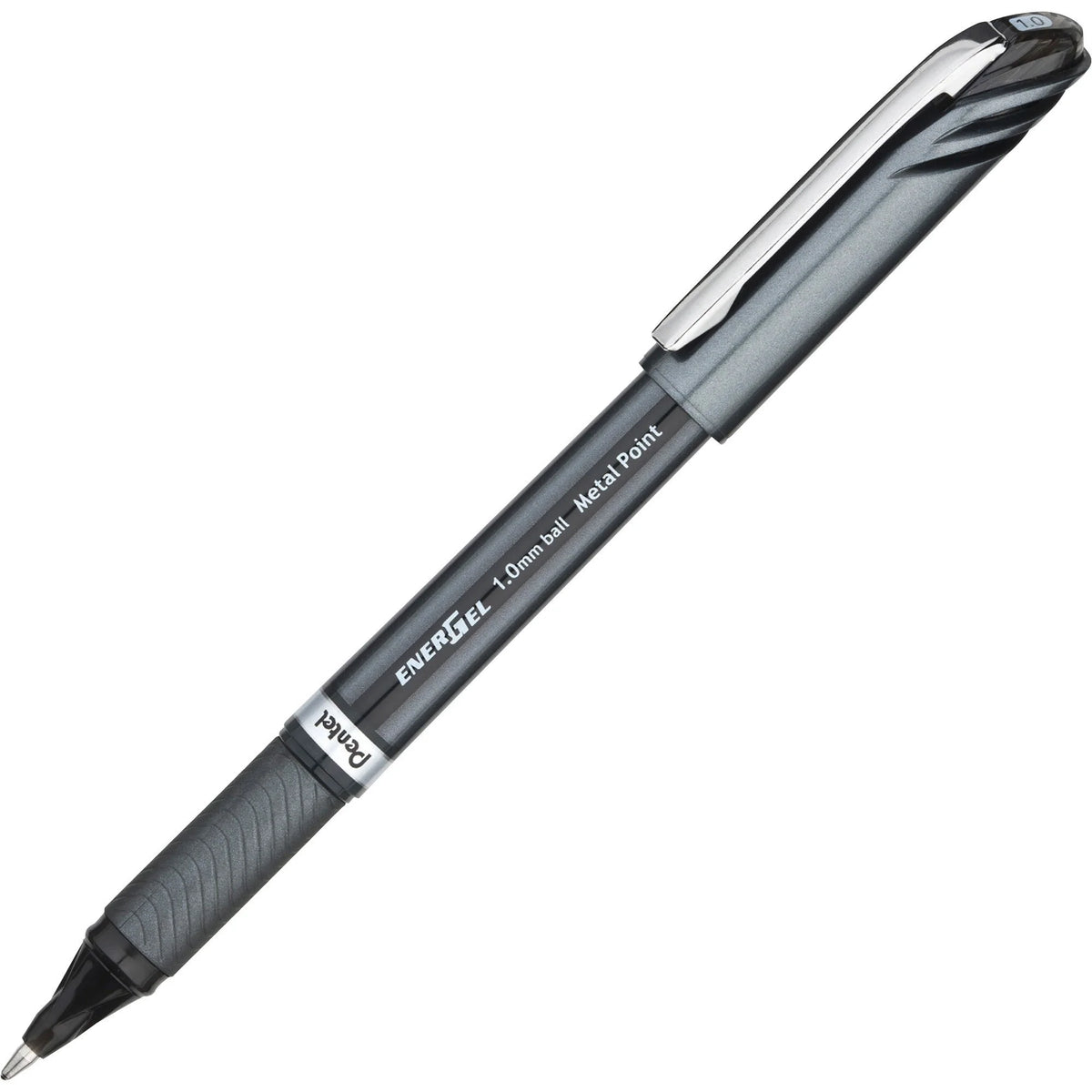 EnerGel NV Liquid Gel Pens: 1mm Bold Point Black Ink Gray Barrel - Pens