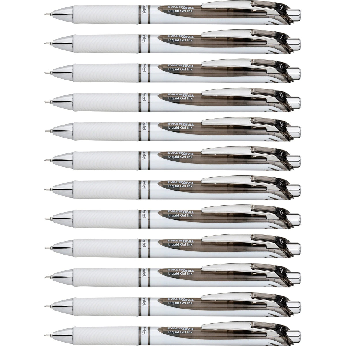 EnerGel Pearl Liquid Gel Pens: 0.5mm Fine Point Black Ink Refillable - Pens