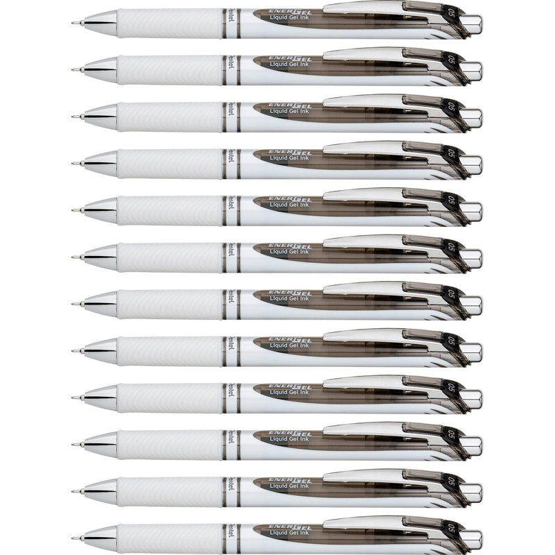 EnerGel Pearl Liquid Gel Pens: 0.5mm Fine Point Black Ink Refillable - Pens